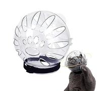 Hudhowks Cat Muzzle Ball - Clear Cat Head Breathable Cat Hoods,Lightweight Cat Bubble Muzzle Pet Accessories for Veterinary Hospitals Homes Pet Stores