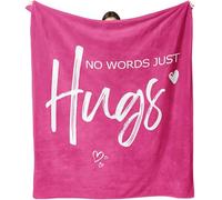 Hudodmn Get Well Gifts for Women, Breast Cancer Gifts for Women, Cancer Care Gifts, Inspirational Feel Better After Surgery Gifts for Woman, Sympathy Healing Hug Throw Blanket 60"X50"