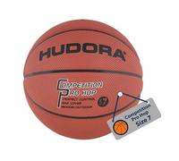 HUDORA Basketball Competition Pro Hop - Size 7, 1 Set, 1 Piece, 600g, Brown, Indoor/Outdoor, Official Size Standard, Grippy Surface