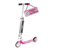 HUDORA BigWheel 125 - Safe Aluminum Scooter for Children - Height-Adjustable & Foldable City Scooter for Up to 100kg - Sturdy With Carrying Strap
