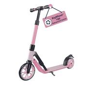 HUDORA BigWheel® 180 Advanced Junior - rose safe children's scooter from the age of 3 - Foldable an height-adjustable city scooter with reflectors - For boys & girls up to 60 kg