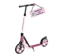 HUDORA BigWheel® 205 Advanced Scooter - Comfortable aluminium scooter for up to 100kg - Height-adjustable & foldable city scooter - Kick scooter for children/teenagers & adults