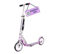 HUDORA BigWheel 205 Scooter - purple - Stable Aluminum Scooter - Adjustable & Foldable City Scooter with Stand - Sporty Scooter for Kids & Adults up to 100kg