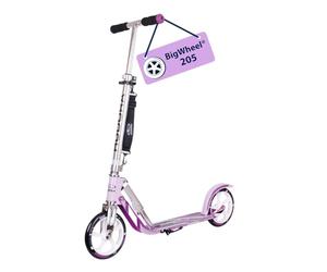 HUDORA BigWheel 205 Scooter - purple - Stable Aluminum Scooter - Adjustable & Foldable City Scooter with Stand - Sporty Scooter for Kids & Adults up to 100kg