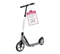 HUDORA BigWheel 230 Advanced Scooter - Stable aluminium scooter for up to 120kg - Quiet & foldable city scooter with stand & bell - Kick scooter for kids/teens & adults