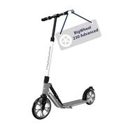 HUDORA BigWheel 230 Advanced Scooter - Stable aluminium scooter for up to 120kg - Quiet & foldable city scooter with stand & bell - Kick scooter for kids/teens & adults