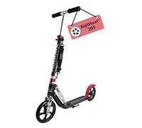 HUDORA BigWheel Scooter 205 I Stabiler Aluminium-Roller I Höhenverstellbarer & zusammenklappbarer Cityroller I Kinder- & Erwachsenenroller für bis zu 100kg I Tretroller mit Ständer
