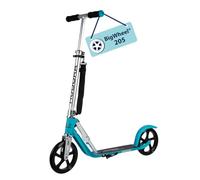 HUDORA BigWheel Scooter 205 I Stabiler Aluminium-Roller I Höhenverstellbarer & zusammenklappbarer Cityroller I Kinder- & Erwachsenenroller für bis zu 100kg I Tretroller mit Ständer