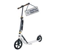 HUDORA BigWheel Style 230 Scooter I Stabiler Aluminium-Roller mit großer Trittfläche I Höhenverstellbarer & zusammenklappbarer Cityroller für bis zu 120kg I Tretroller für Jugendliche & Erwachsene