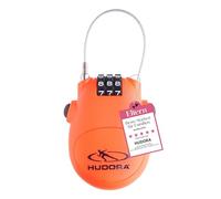 HUDORA Cable Lock - Handy cable lock with 3-digit combination lock - Combination lock for scooters, bags & helmets - Lock with cable of 80 cm - Scooter lock made of sturdy ABS casing