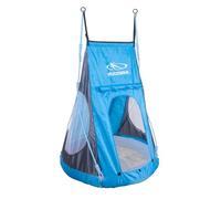 HUDORA Cosy Castle Tent Cover - Blue/Lemon Polyester Swing Tent for Indoor & Outdoor Use - Canopy for Children & Adults