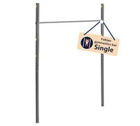 HUDORA Gymnastics Bar Fabian Standard/Pro - Single/Double for Children & Adults - 4 Level Height-Adjustable - Sturdy Outdoor Fitness Bar for Up to 100kg