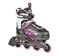 HUDORA Inline Skates Mia / Leon - Inline skates for children / teenagers & adults in different sizes & colours - Roller skates adjustable up to 4 sizes - Comfortable & stylish skates