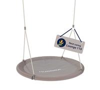 HUDORA Nest Swing Lounge - Height-adjustable nest swing with a diameter of 90/110cm for up to 150kg - Hanging swing with an enclosed seat - Family swing for indoors & outdoors