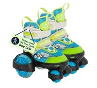 HUDORA My First Quad LED girl/boy in various sizes roller skates with LED - comfortable quad skates adjustable over 4 sizes - stylish childrens skates for boys & girls up to 20kg