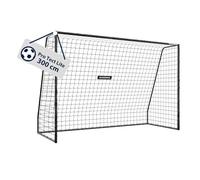HUDORA Pro Tect 300 Lite soccer goal - garden soccer goal with post padding for outdoor use - quick to set up thanks to click connections - stable goal for children & teens - black