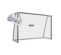 HUDORA Pro Tect Lite soccer goal - garden soccer goal with post padding for outdoor use - quick to set up thanks to click connections - stable goal for children & teens - black