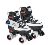 HUDORA Roller Skate in pink/black rollers made of nylon - comfortable children's roller skates adjustable over 4 sizes - stylish skates for kids & teenagers