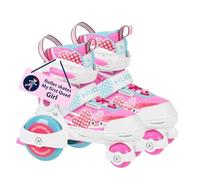 HUDORA Roller Skates My First Quad in different sizes & colours - High quality roller skates for children up to 20kg adjustable in size - Safe beginner roller skates with large wheels