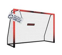 HUDORA Soccer Goal Pro Tect Advanced - Outdoor soccer goal with net and weatherproof coating for children/adults - Easy to assemble in the garden goal wall with zips and Velcro