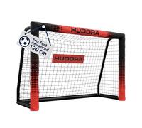 HUDORA Soccer Goal Pro Tect Advanced - Outdoor soccer goal with net and weatherproof coating for children/adults - Easy to assemble in the garden goal wall with zips and Velcro