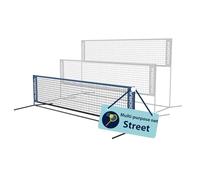 HUDORA Street multi-net - Multifunctional net for tennis & badminton - Height-adjustable outdoor net for the court & park - Sturdy & weather-resistant badminton net
