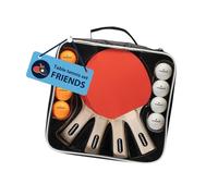 HUDORA Table Tennis Set Friends table tennis racket set with 4 rackets & 8 balls - Ping Pong racket set including storage bag - table tennis rackets for 4 players