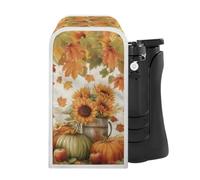 Hudotybom Fall Pumpkin Can Opener Cover Thanksgiving Fall Cans Opener Dust and Stain Protection Small Applicance Cover for Home Kitchen