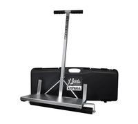 HUDS by REFINA PortaRoll Heavy Duty Flooring Roller - 22” Wide for Laying Uncoupling Membrane & LVT Flooring - Adjustable Steel Frame & Rubber Handle - Lightweight & Compact Design w/Plastic Case