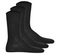 Hudson 3 Pair of Men's Socks, Relax Cotton Tights, Without Rubber Bands, Plain