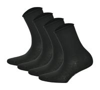 Hudson 4 Pairs Women Socks - Only, Stocking, Rolled Edge, Plain (2x 2-Pack)