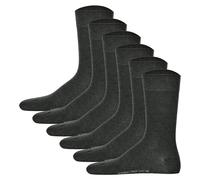 Hudson 6 Pairs Men Socks - Only, Stocking, Comfort Band, Plain (3x 2-Pack...