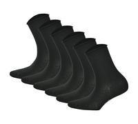 Hudson 6 Pairs Women Socks - Only, Stocking, Rolled Edge, Plain (3x 2-Pack)