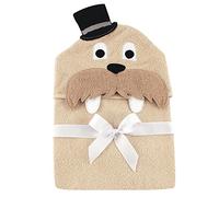 Hudson Baby Animal Face Hooded Towel, Classy Walrus