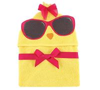 Hudson Baby Animal Face Hooded Towel, Cool Chick