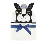 Hudson Baby Animal Face Hooded Towel, Dapper Dog