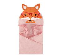 Hudson Baby Animal Face Hooded Towel, Mrs. Fox