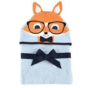 Hudson Baby Animal Face Hooded Towel, Nerdy Fox