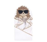 Hudson Baby Animal Face Hooded Towel, Nerdy Giraffe