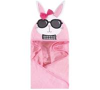 Hudson Baby Animal Face Hooded Towel, Nerdy Giraffe
