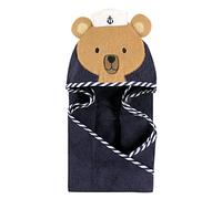 Hudson Baby Animal Hooded Towel, Sailor Bear, 33''x33''