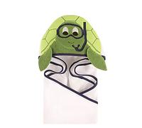 Hudson Baby Animal Hooded Towel, Scuba Turtle, 33''x33''