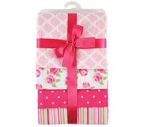 Hudson Baby Flannel Receiving Blankets, Pink