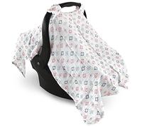 Hudson Baby Muslin Cotton Car Seat Canopy, Aztec, One Size