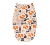 Hudson Baby Plush Swaddle Wrap, Forest, 0-3 Months