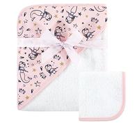 Hudson Baby Print Woven Hooded Towel and Washcloth, Duck