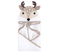 Hudson Baby Unisex Baby Animal Face Hooded Towel, Little Fawn 1-Pack, One Size