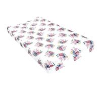 Hudson Baby Unisex Baby Changing Pad Cover, Blush Navy Floral, One Size