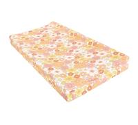 Hudson Baby Unisex Baby Changing Pad Cover, Peace Love Flowers, One Size