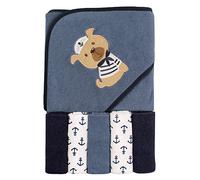 Hudson Baby Unisex Baby Cotton Bib and Sock Set, Homeslice, One Size